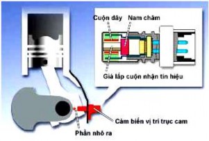 Hình 2 110 Cảm biến vị trí trục khuỷu 4 Cảm biến vị trí trục cam Một cảm 5