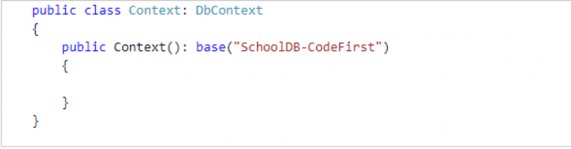 Hình 28 Định nghĩa lớp Context truyền vào tên của database Hình 29 Định nghĩa 2