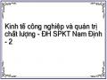 Kinh tế công nghiệp và quản trị chất lượng - ĐH SPKT Nam Định - 2