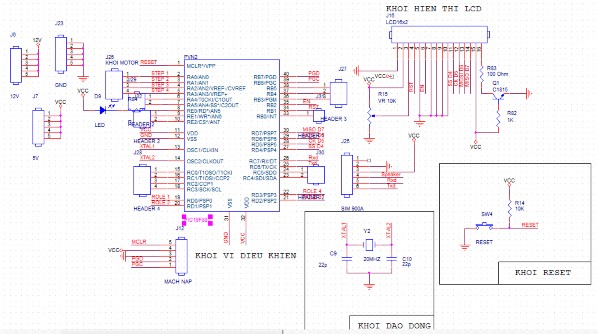Hình 3 6 Mạch điều khiển chính Khi nhận được tín hiệu điều khiển thông qua 5