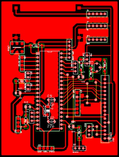 Hình 3 9 Layout mạch điều khiển chính CHƯƠNG 4 KẾT QUẢ ĐẠT ĐƯỢC CỦA HỆ 3