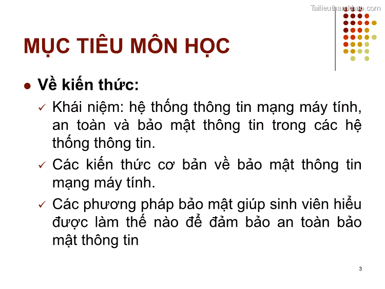⚫ Về Kiến Thức Khái Niệm Hệ Thống Thông Tin Mạng Máy Tính An