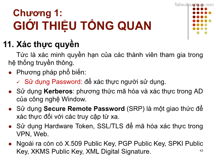 11 Xác Thực Quyền Tức Là Xác Minh Quyền Hạn Của Các Thành Viên Tham