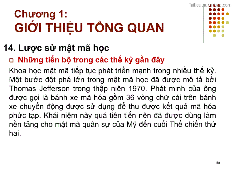 14 Lược Sử Mật Mã Học Những Tiến Bộ Trong Các Thế Kỷ Gần