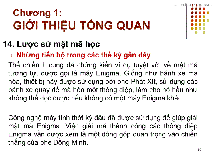 14 Lược Sử Mật Mã Học Những Tiến Bộ Trong Các Thế Kỷ Gần