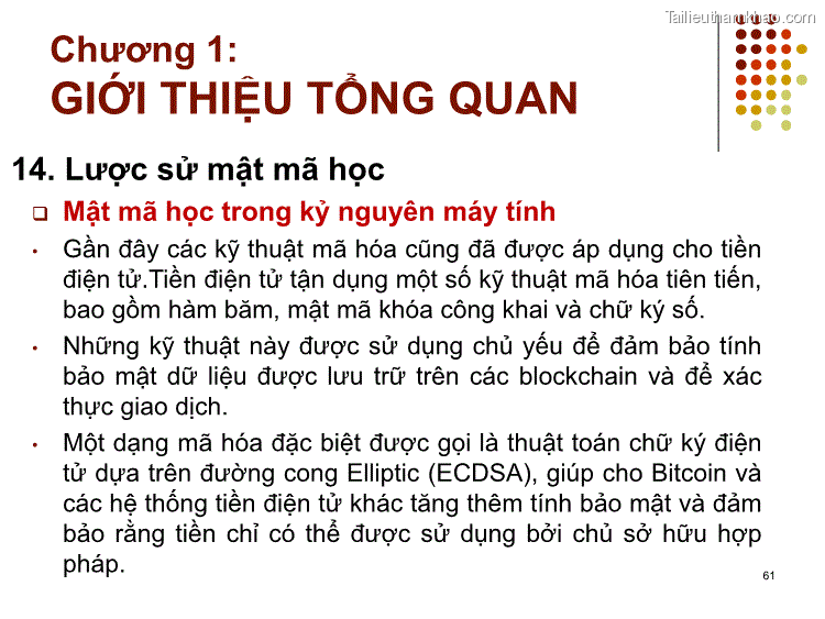 14 Lược Sử Mật Mã Học Mật Mã Học Trong Kỷ Nguyên Máy Tính •