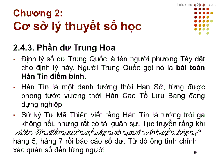 2 4 3 Phần Dư Trung Hoa Định Lý Số Dư Trung Quốc Là Tên Người