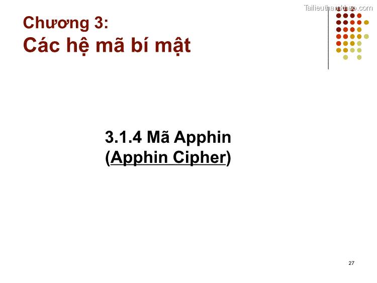 3 1 4 Mã Apphin Apphin Cipher