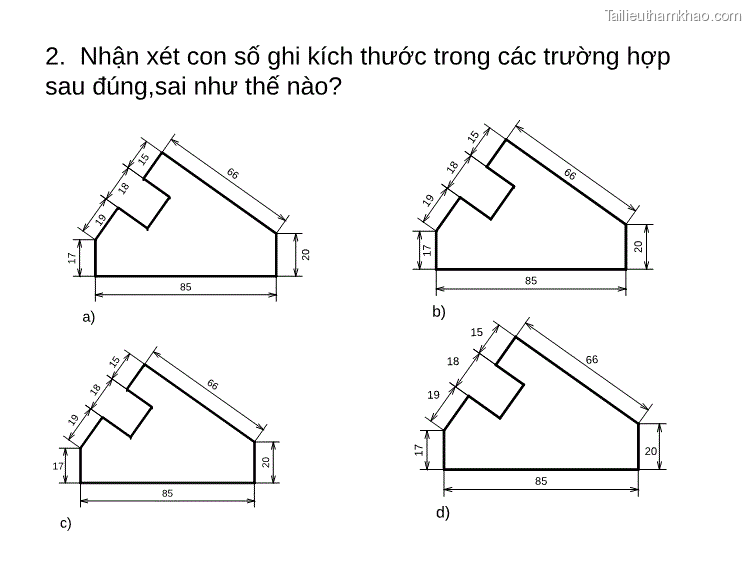 2 Nhận Xét Con Số Ghi Kích Thước Trong Các Trường Hợp Sau Đúng Sai