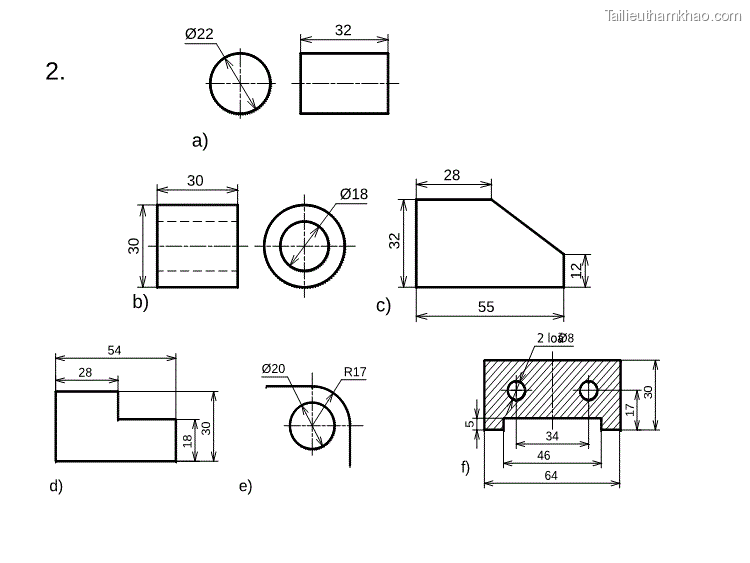 32 Ø22 2 28 55 A 30 32 Ø18 30 12 B C 28 54 17 30 Ø20 R17 2 Loãø8 34 46 64 18 30