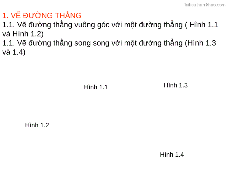 1 Vẽ Đường Thẳng 1 1 Vẽ Đường Thẳng Vuông Góc Với Một Đường