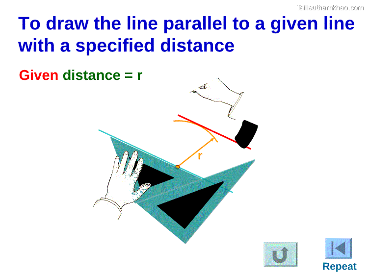 To Draw An Arc Of Given Radius Tangent To Two Perpendicular Lines Given Arc Radius R