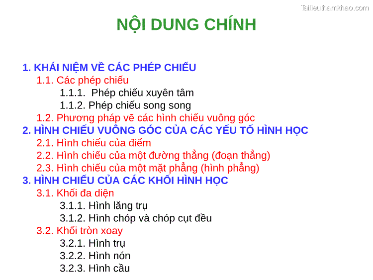 Hình chiếu trong bản vẽ kỹ thuật khi thiết kế