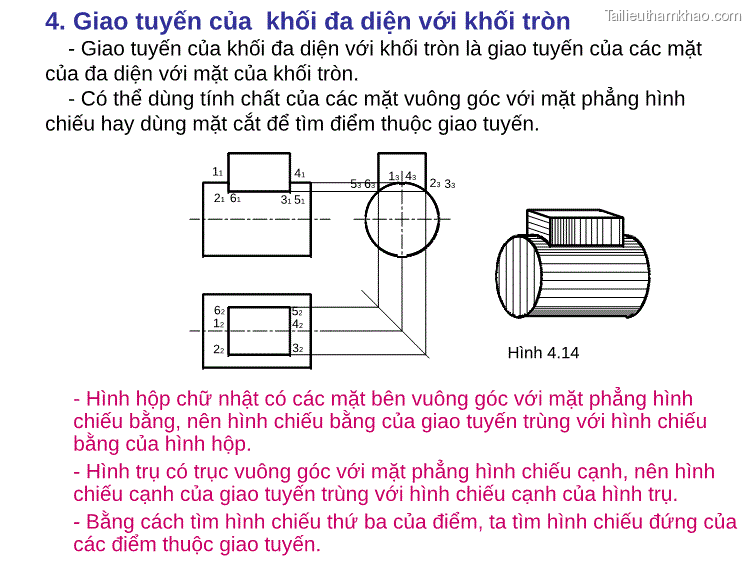 Bản vẽ kỹ thuật Chương 4 Giao tuyến - 2