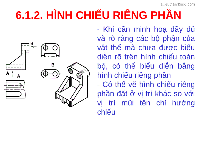 6 1 2 Hình Chiếu Riêng Phần Khi Cần Minh Hoạ Đầy Đủ Và Rò Ràng