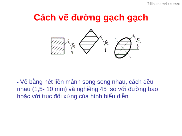 Vẽ Bằng Nét Liền Mảnh Song Song Nhau Cách Đều Nhau 1 5 10 Mm Và