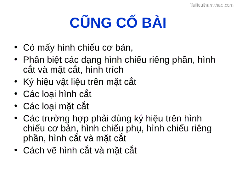Phân Biệt Hình Cắt Và Mặt Cắt A A A A Hình Cắt A A A Mặt Cắt