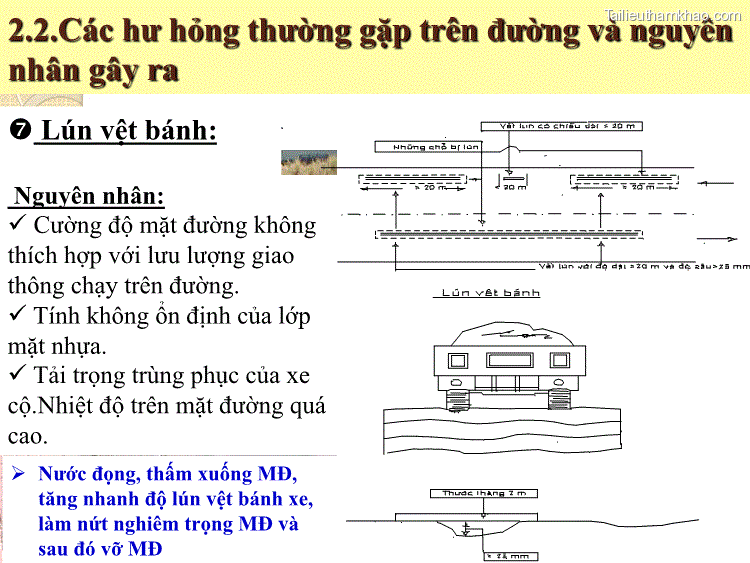 2 2 Các Hư Hỏng Thường Gặp Trên Đường Và Nguyên Nhân Gây Ra 