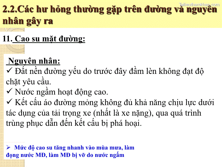 2 2 Các Hư Hỏng Thường Gặp Trên Đường Và Nguyên Nhân Gây Ra 11 Cao