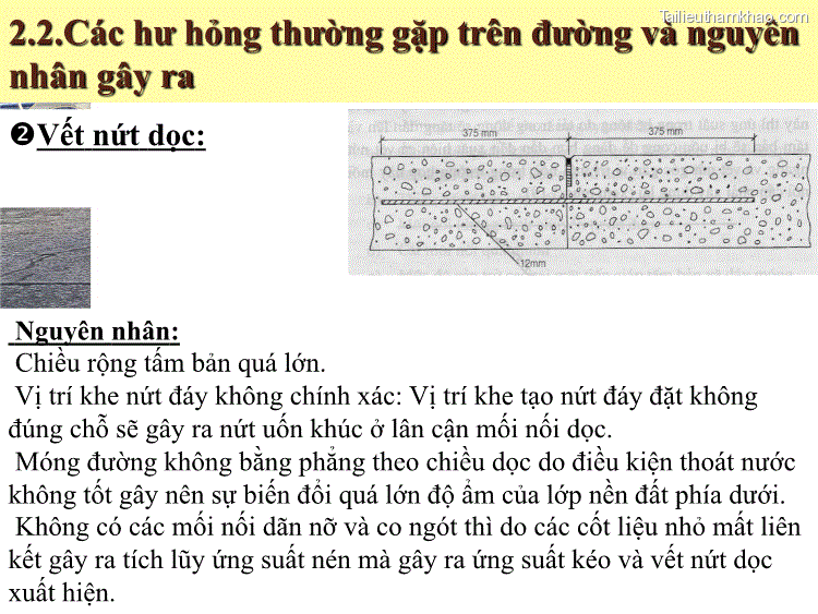 2 2 Các Hư Hỏng Thường Gặp Trên Đường Và Nguyên Nhân Gây Ra