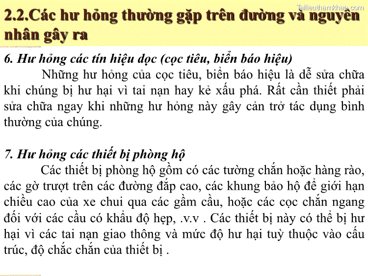 2 2 Các Hư Hỏng Thường Gặp Trên Đường Và Nguyên Nhân Gây Ra 6 Hư