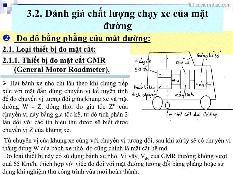 3 2 Đánh Giá Chất Lượng Chạy Xe Của Mặt Đường  Đo Độ Bằng