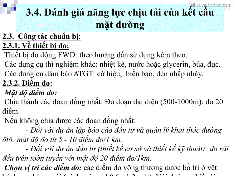 2 3 Công Tác Chuẩn Bị 2 3 1 Về Thiết Bị Đo Thiết Bị Đo Động Fwd