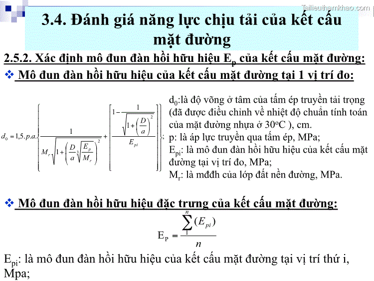 2 5 2 Xác Định Mô Đun Đàn Hồi Hữu Hiệu Ep Của Kết Cấu Mặt