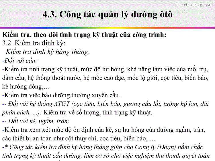 Kiểm Tra Theo Dòi Tình Trạng Kỹ Thuật Của Công Trình 3 2 Kiểm Tra