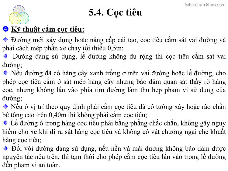  Kỹ Thuật Cắm Cọc Tiêu Đường Mới Xây Dựng Hoặc Nâng Cấp
