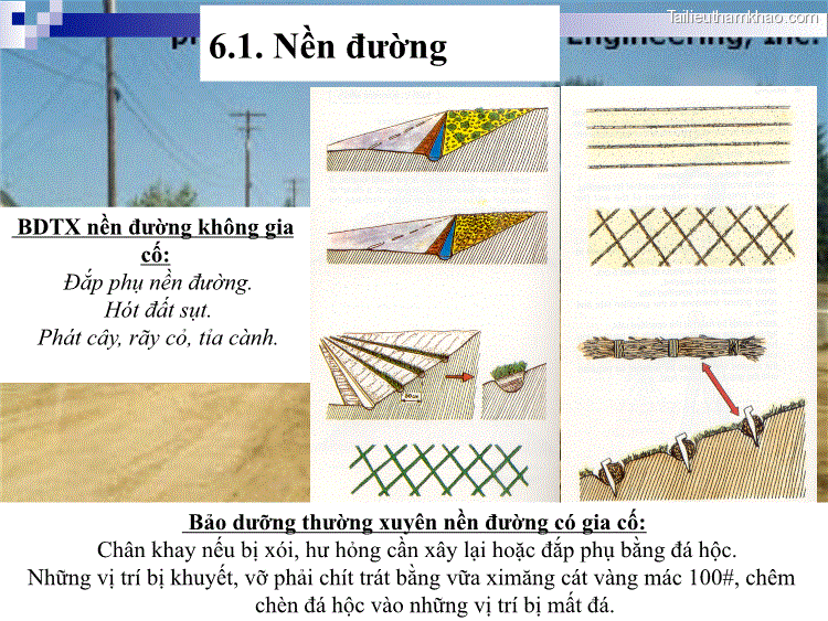 6 1 Nền Đường Bdtx Nền Đường Không Gia Cố Đắp Phụ Nền Đường