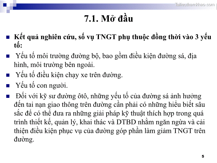 7 1 Mở Đầu  Kết Quả Nghiên Cứu Số Vụ Tngt Phụ Thuộc Đồng