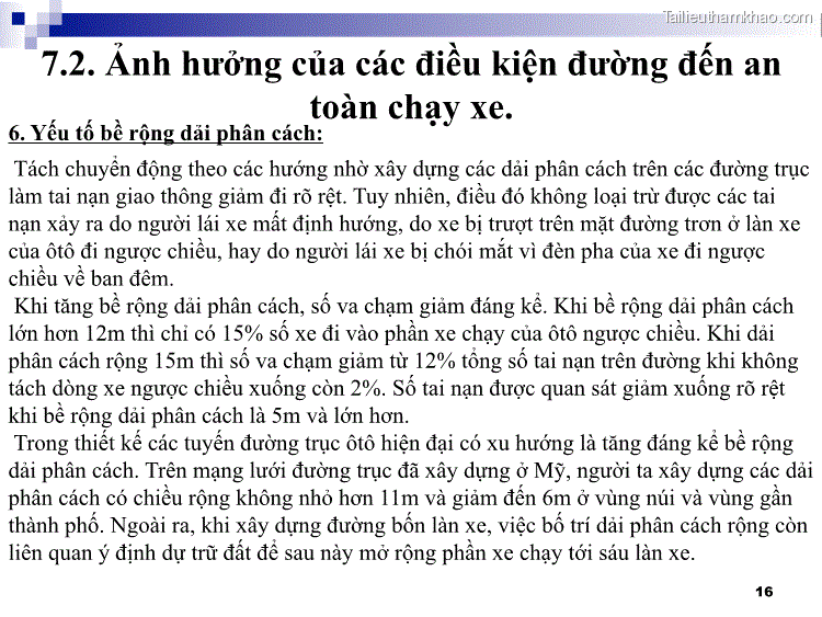 Tách Chuyển Động Theo Các Hướng Nhờ Xây Dựng Các Dải Phân Cách