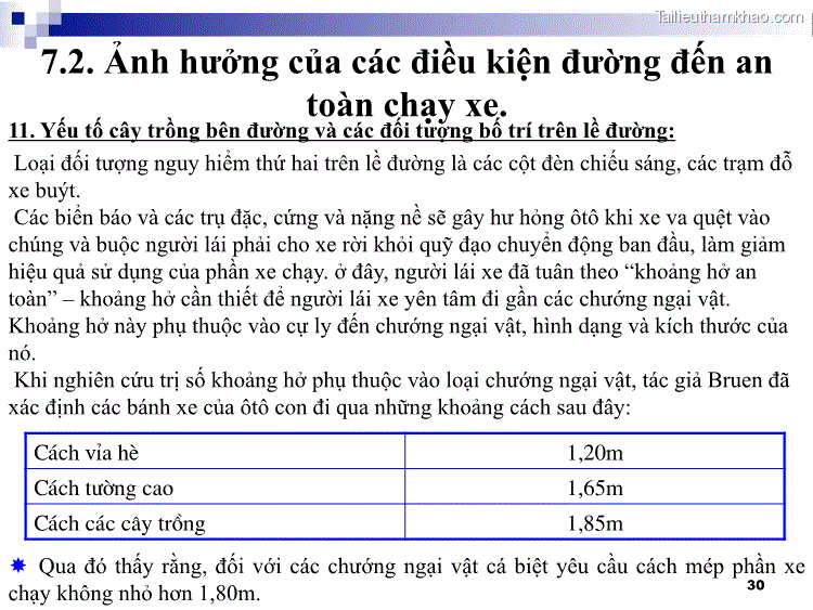 Loại Đối Tượng Nguy Hiểm Thứ Hai Trên Lề Đường Là Các Cột