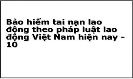 Bảo hiểm tai nạn lao động theo pháp luật lao động Việt Nam hiện nay - 10