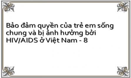 Quyền Tiếp Cận Các Thông Tin Về Hiv/aids Của Trẻ Em Việt Nam Còn Hạn Chế