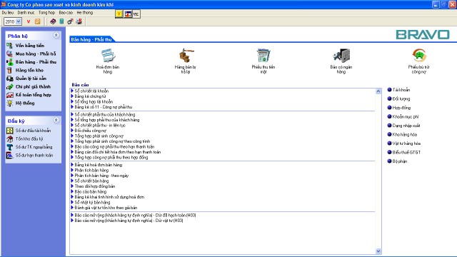 Nếu khách hàng thanh toán ngay kế toán vào phân hệ Bán hàng – Phải thu 1