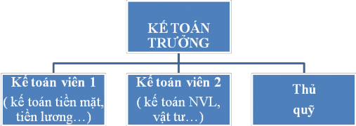 Sơ đồ 5 Bộ máy kế toán của công ty TNHH May Thời trang Tân Việt Trưởng 1