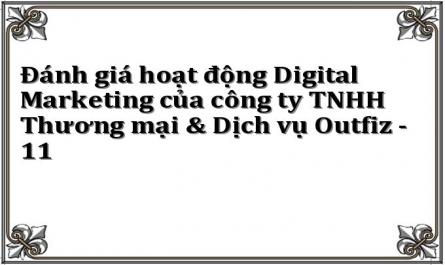 Đánh giá hoạt động Digital Marketing của công ty TNHH Thương mại & Dịch vụ Outfiz - 11