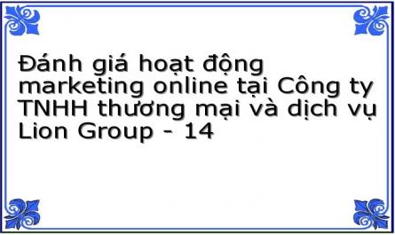 Đánh giá hoạt động marketing online tại Công ty TNHH thương mại và dịch vụ Lion Group - 14