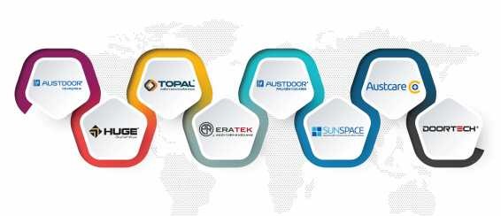 Hình 2 1 Các nhãn hiệu thuộc tập đoàn Austdoor 2 1 2 Tổng quan về công ty TNHH 1