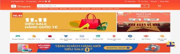 Hình 2 4 Giao diện trang chủ của sàn thương mại điện tử Shopee Nguồn 1