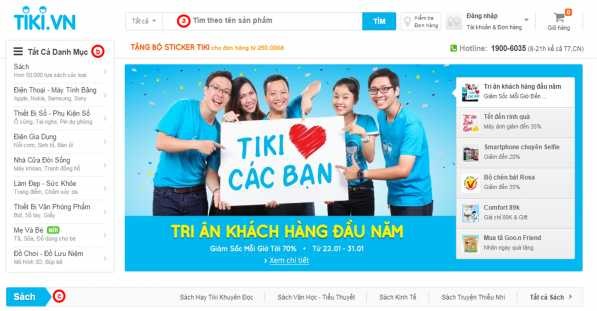 Hình 2 6 Giao diện trang chủ sàn thương mại điện tử Tiki Nguồn www Tiki vn 7