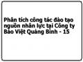 Phân tích công tác đào tạo nguồn nhân lực tại Công ty Bảo Việt Quảng Bình - 15