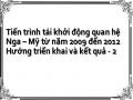 Tiến trình tái khởi động quan hệ Nga – Mỹ từ năm 2009 đến 2012 Hướng triển khai và kết quả - 2