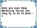 Đánh giá hoạt động Marketing Online của Công Ty In Ấn Vũ Minh