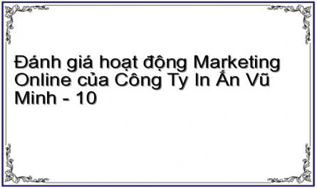 Đánh giá hoạt động Marketing Online của Công Ty In Ấn Vũ Minh - 10