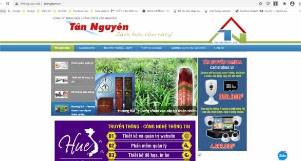 Giao diện website chính thức chương trình thẻ giảm giá HueS 1