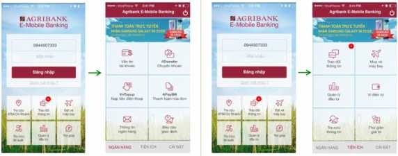 Hình 2 5 Giao diện của ứng dụng E – Mobile Banking Nguồn E Mobile Banking Dịch 1