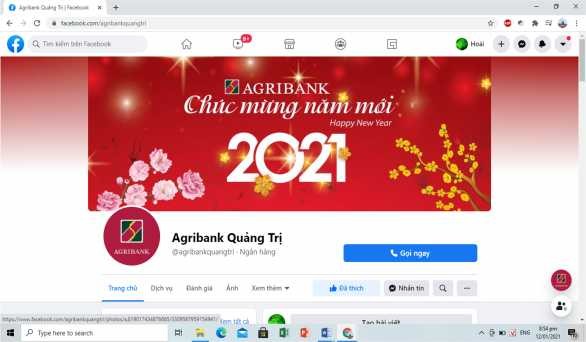 Hình 2 11 Giao diện Fanpage của Agribank chi nhánh Quảng Trị Nguồn Fanpage Agribank 4